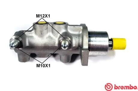 Головний гальмівний циліндр BREMBO M24037 (фото 1)