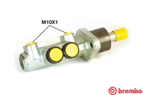 Головний гальмівний циліндр BREMBO M85040 (фото 1)