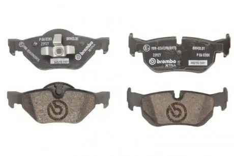 Гальмівні колодки дискові BREMBO P06 038X