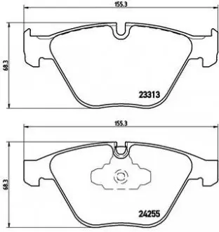 Колодки гальмівні дискові BREMBO P06 055