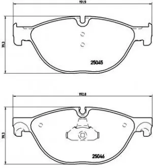 Колодки гальмівні дискові BREMBO P06 076