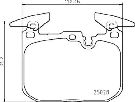 Колодки гальмівні BMW I8 15- BREMBO P06098