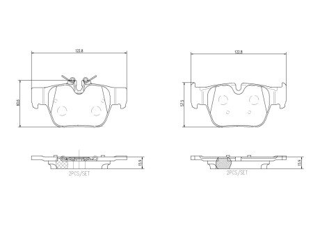 Гальмівні колодки дискові BREMBO P06 117 (фото 1)