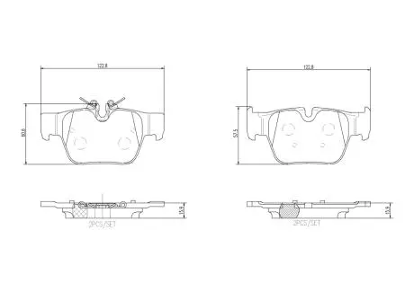 Гальмівні колодки дискові BREMBO P06 117