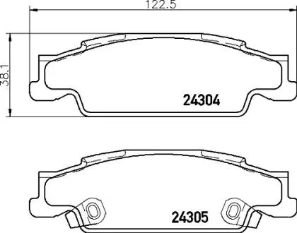Автозапчасть BREMBO P09007