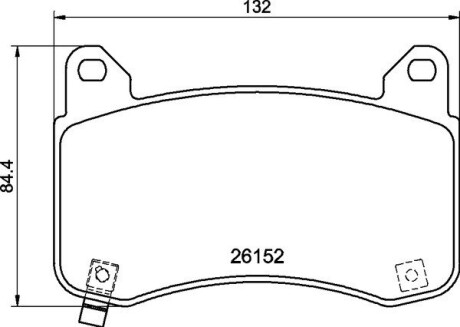 Колодки тормозные дисковые (комплект 4 шт.)) BREMBO P09029