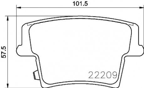 Колодки тормозные, дисковые BREMBO P11040 (фото 1)