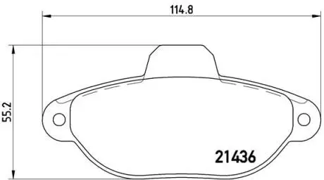 Тормозные колодки, дисковый тормоз.) BREMBO P23060