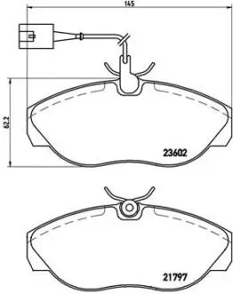 Тормозные колодки, дисковый тормоз.) BREMBO P23083