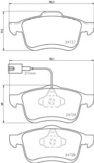 Гальмівні колодки дискові BREMBO P23 130