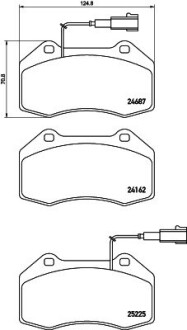 Тормозные колодки AR.. BREMBO P23162