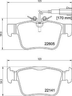 Тормозные колодки дисковые BREMBO P23 180