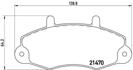Тормозные колодки, дисковый тормоз.) BREMBO P24032