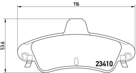 Тормозные колодки, дисковый тормоз.) BREMBO P24070