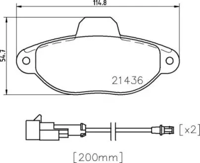 Гальмівні колодки дискові BREMBO P24 147