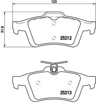 Гальмівні колодки KUGA II (DM2), 05.12 BREMBO P24148X