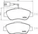 Тормозные колодки KA 1.3TDCI 13-.. BREMBO P24150 (фото 1)
