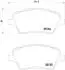 Тормозные колодки B-MAX FIESTA 08- BREMBO P24151 (фото 1)