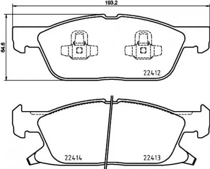 Колодки гальмівні дискові BREMBO P24 188