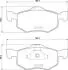 Комплект гальмівних колодок передн, FORD MAVERICK, MAZDA TRIBUTE 2.0/2.3/3.0 03.00- BREMBO P24219 (фото 1)