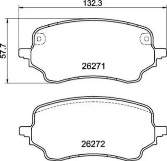 Гальмівні колодки, дискові BREMBO P 24 236
