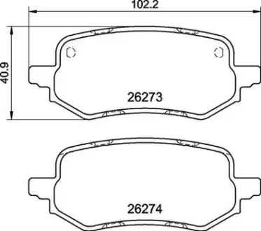 Гальмівні колодки, дискові BREMBO P 24 237