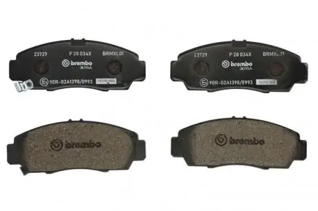 Гальмівні колодки, тюнінг BREMBO P28034X