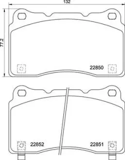 Гальмівні колодки CIVIC XI liftback (F BREMBO P28099