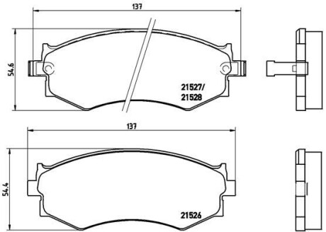 Гальмівні колодки дискові BREMBO P30 002 (фото 1)