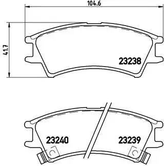 Тормозные колодки, дисковый тормоз.) BREMBO P30011