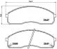 Тормозные колодки, дисковый тормоз.) BREMBO P30012 (фото 1)