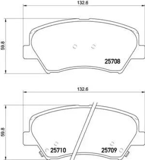 Гальмівні колодки дискові BREMBO P30 073