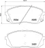 Комплект гальмівних колодок передн, HYUNDAI KONA, KONA/SUV, SONATA VI, SONATA VII, TUCSON, TUCSON/SUV, KIA CEED, NIRO I, OPTIMA, PROCEED, SELTOS, SOUL II, SPORTAGE IV 1.0-Electric 11.10- BREMBO P30093X (фото 1)
