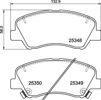 Гальмівні колодки дискові BREMBO P30 122
