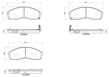 Автозапчасть BREMBO P30155