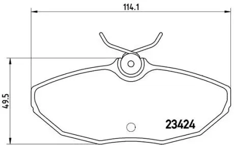 Тормозные колодки дисковые BREMBO P36 013