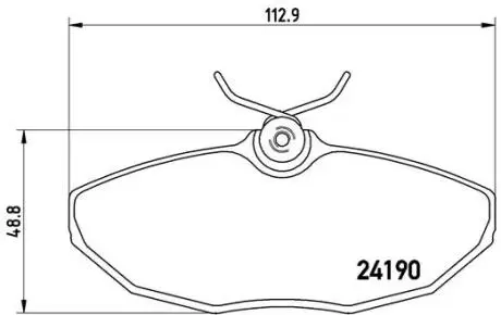 Тормозные колодки, дисковый тормоз.) BREMBO P36015