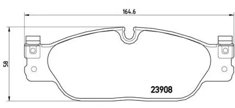 Тормозные колодки, дисковый тормоз.) BREMBO P36021