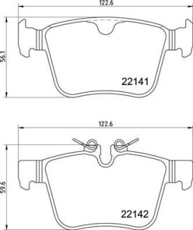 Тормозные колодки дисковые BREMBO P36 037 (фото 1)