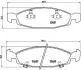 Тормозные колодки дисковые BREMBO P37 005 (фото 1)