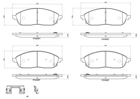 Автозапчасть BREMBO P37031