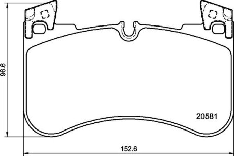 Комплект тормозных колодок задний BREMBO P44029