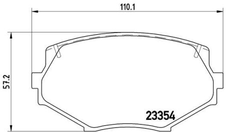 Тормозные колодки, дисковый тормоз.) BREMBO P49020