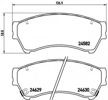 Колодки гальмівні дискові BREMBO P49 039
