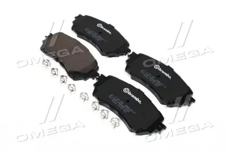 Колодки гальмівні дискові (комплект 4 шт) BREMBO P49 048