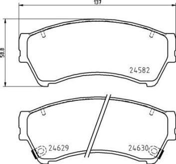 Тормозные колодки дисковые BREMBO P49 060