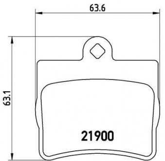 Тормозные колодки, дисковый тормоз.) BREMBO P50024