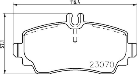 Гальмівні колодки, дискове гальмо (набір) BREMBO P50047