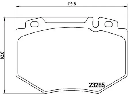Тормозные колодки дисковые BREMBO P50 048