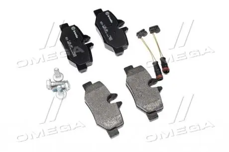 Колодки гальмівні дискові (комплект 4 шт) BREMBO P50 051